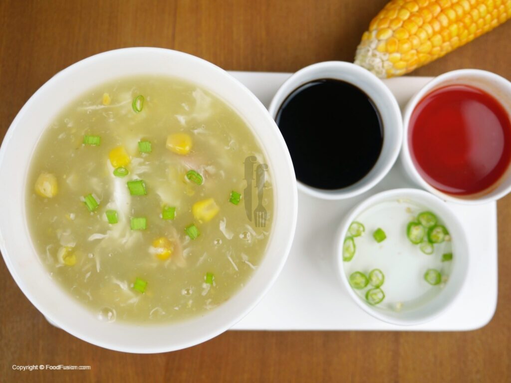 homemade chicken corn soup by DesiExpert.com
