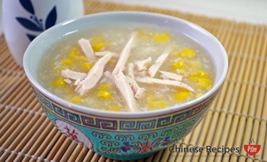 homemade chicken corn soup by DesiExpert.com