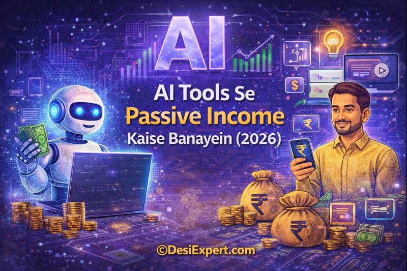 AI Tools Se Passive Income Kaise Banayein by DesiExpert.com