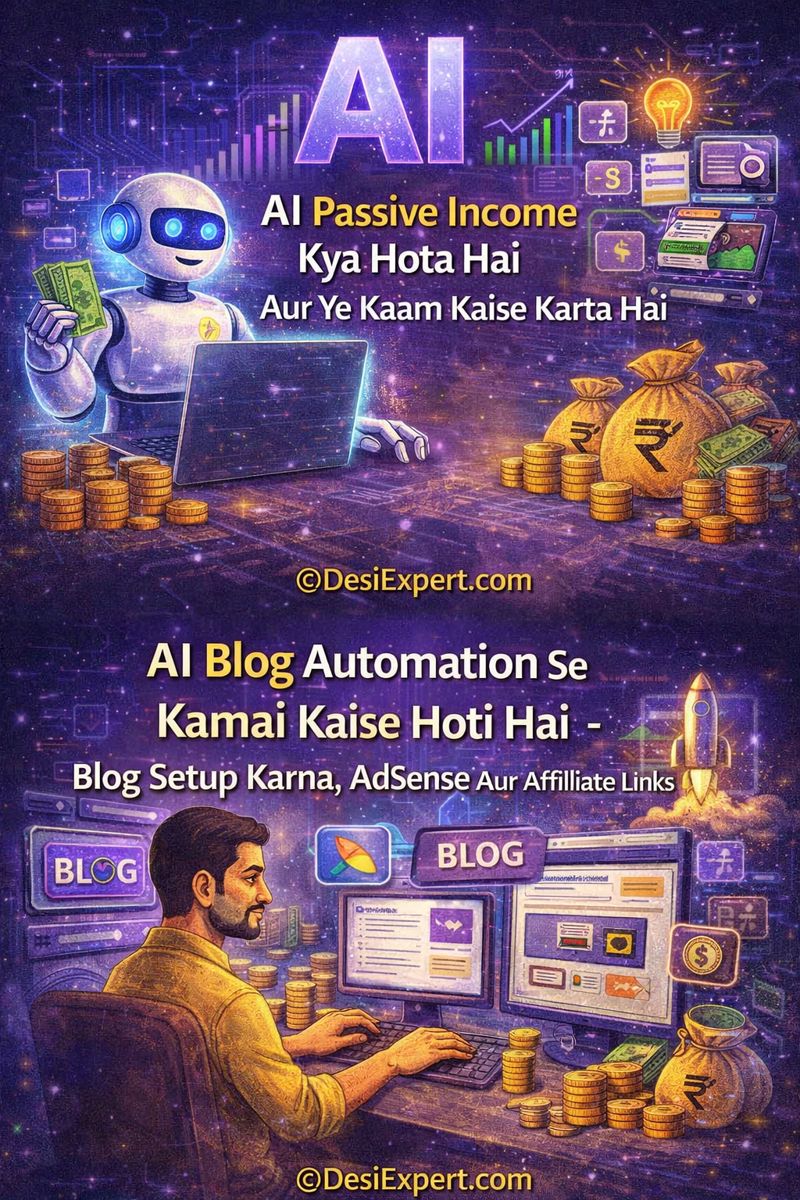 AI Tools Se Passive Income Kaise Banayein by DesiExpert.com