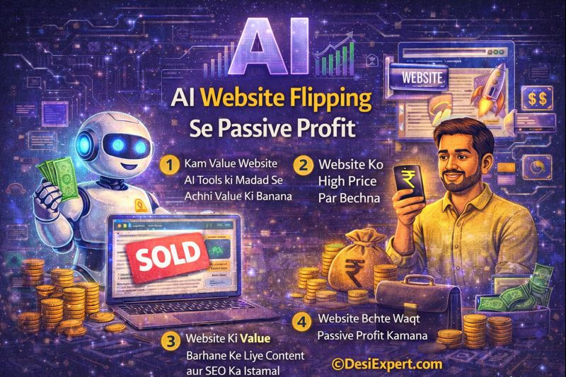 AI Tools Se Passive Income Kaise Banayein by DesiExpert.com