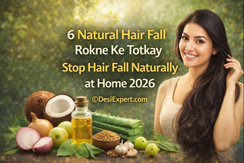 hair fall rokne ke totkay by DesiExpert.com