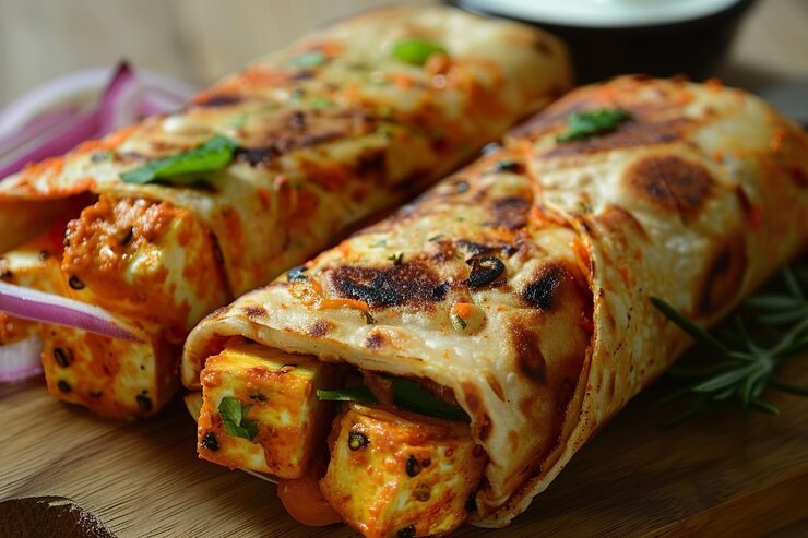 chicken paratha roll recipe by Desiexpert.com