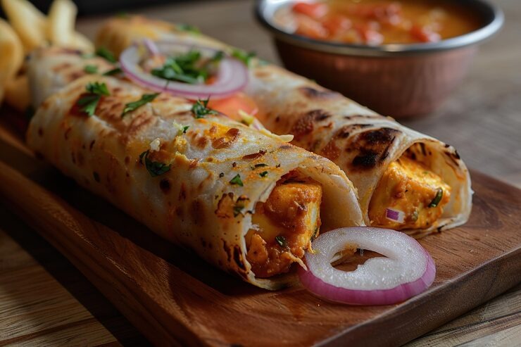 chicken paratha roll recipe by Desiexpert.com