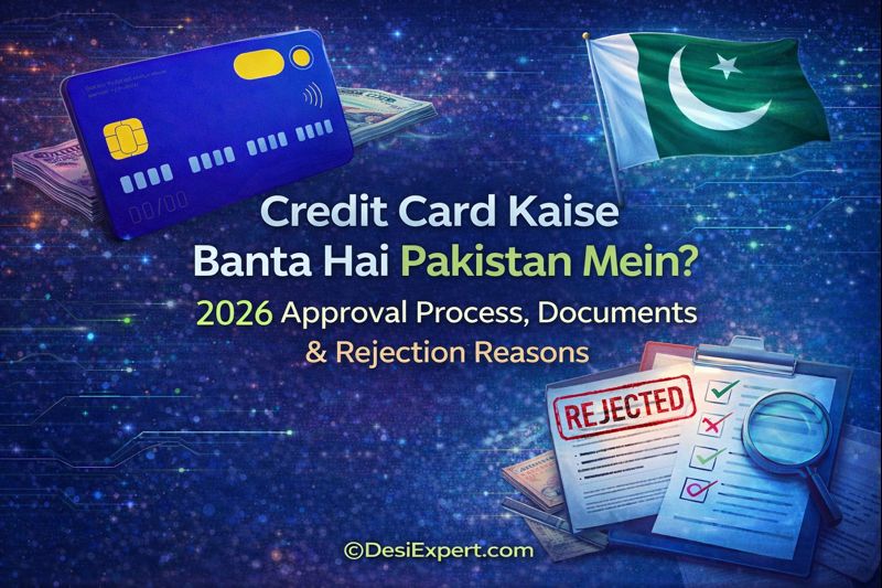 Credit Card Kaise Banta Hai Pakistan Mein by DesiExpert.com