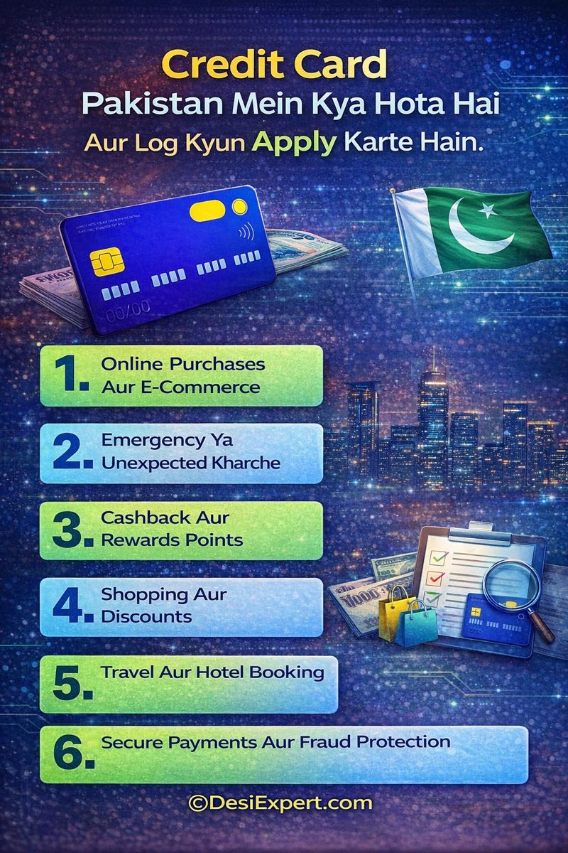 Credit Card Kaise Banta Hai Pakistan Mein by DesiExpert.com