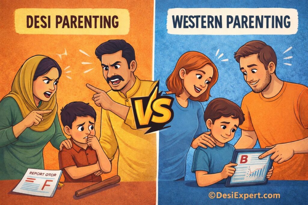 desi vs western parenting by DesiExpert.com